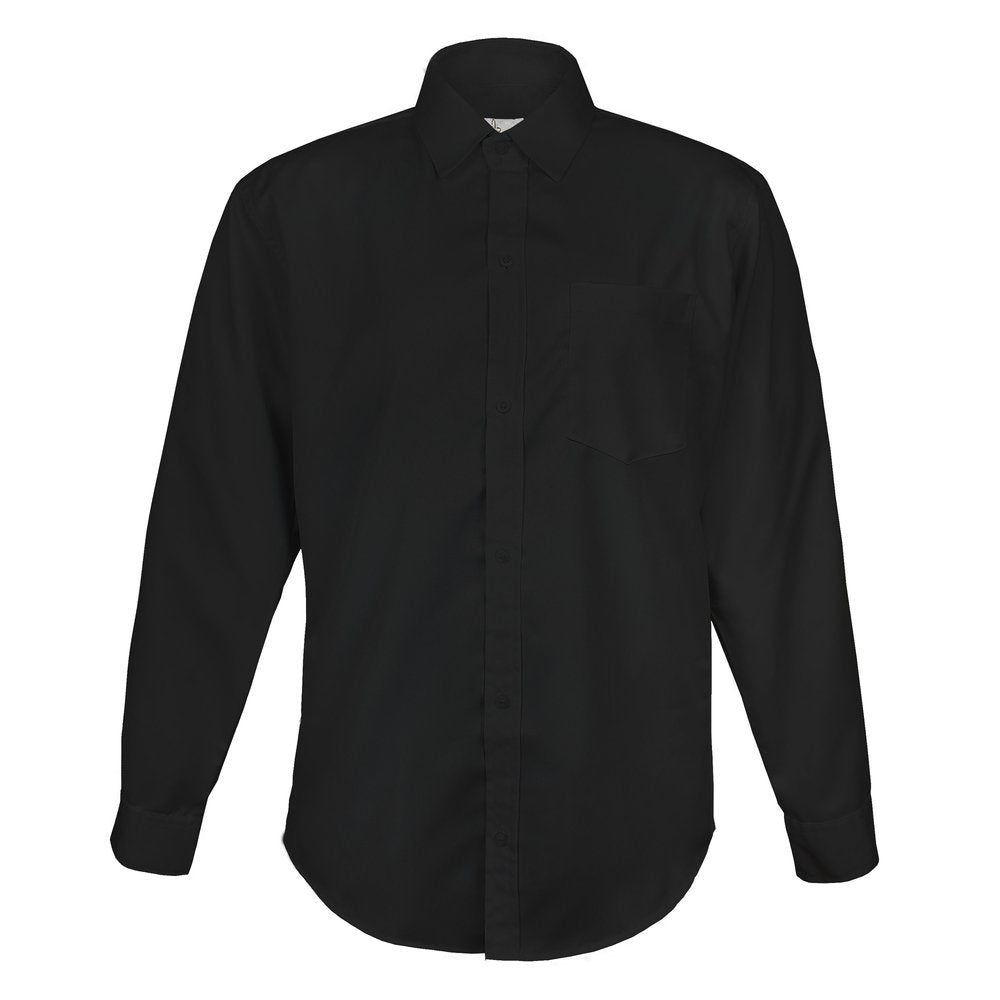 Boldric-FOH-BlackLongSleeveShirt-Front-OnForm