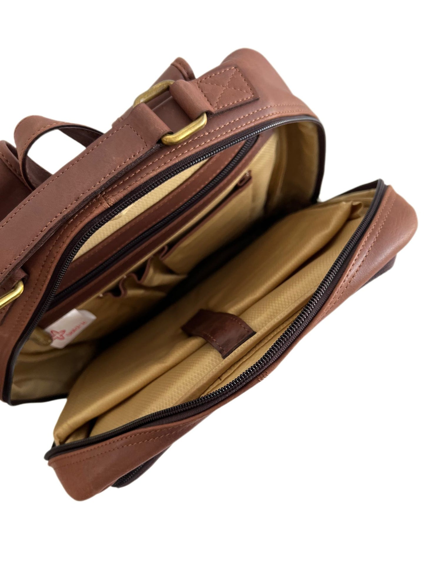 Boldric Leather Backpack with Multiple Pockets – Stylish & Functional