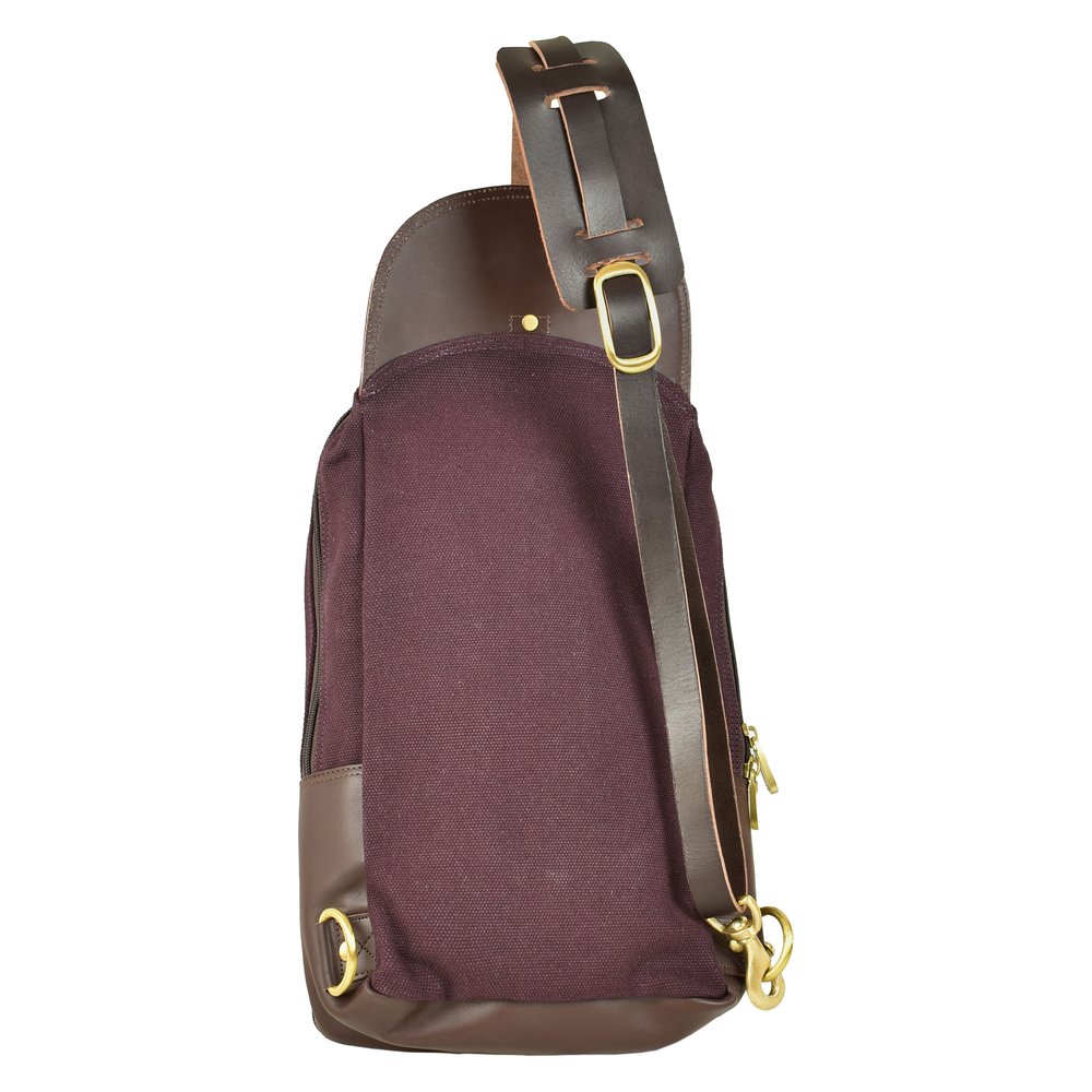 Canvas Sling Chef Backpack | Zippered Front Pocket