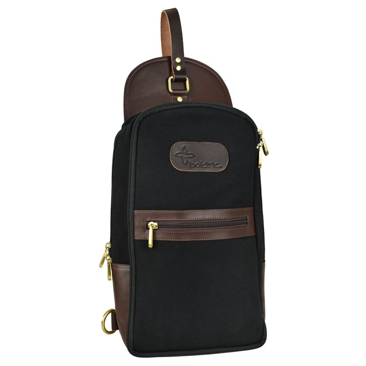 Canvas Sling Chef Backpack, Black