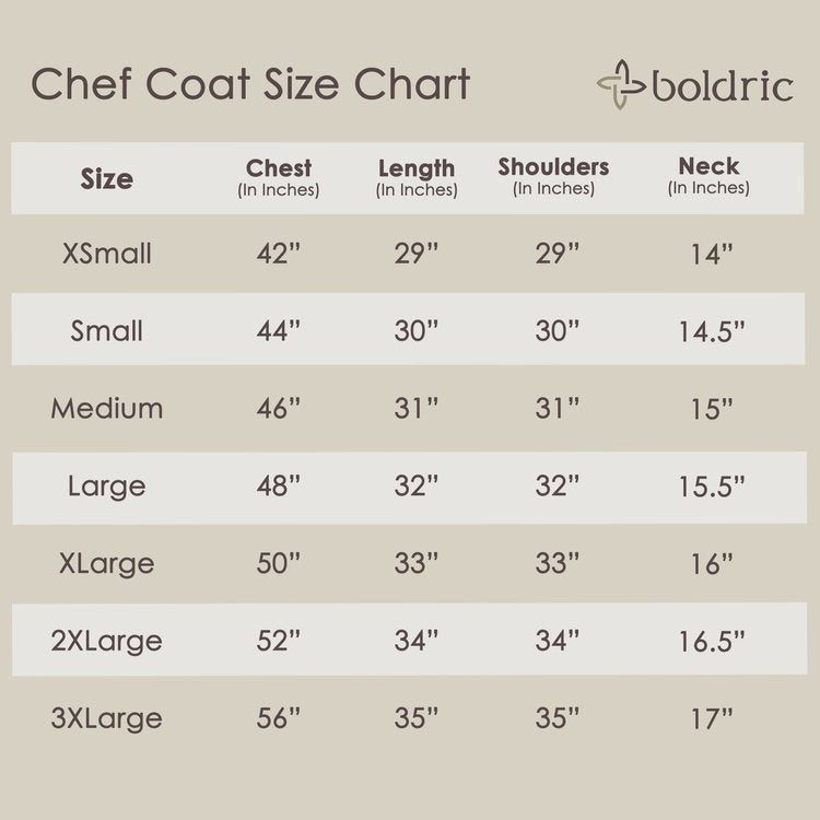 Epicurean Chef Coat Boldric