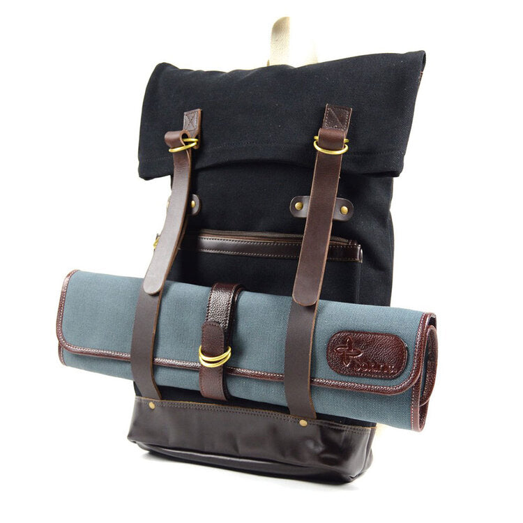 d&d leather backpack Socrates Crafted from durable canvas and genuine leather Leather Bags Tagged "Laptop