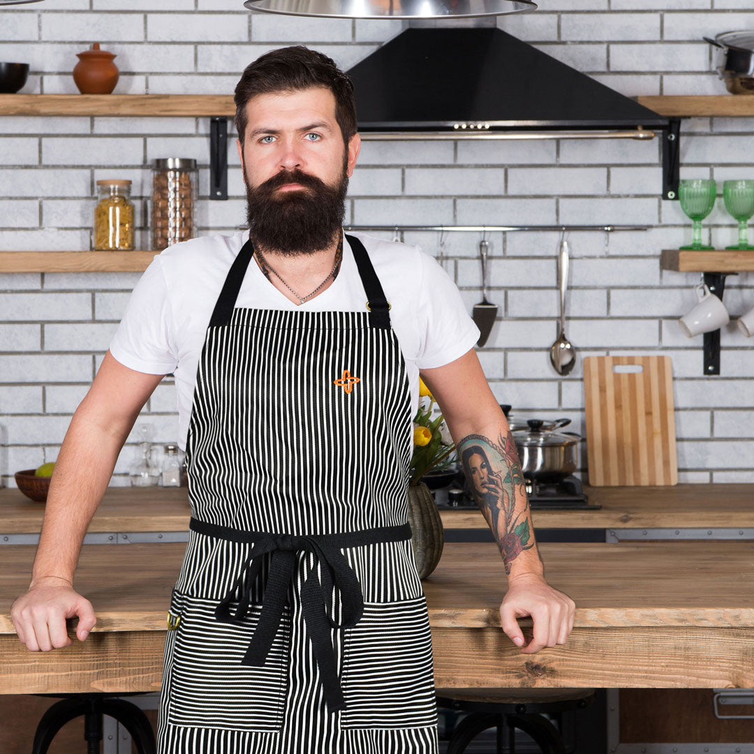Striped Bib Apron