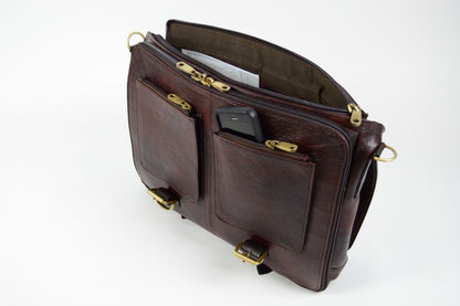 Leather Messenger Knife Bag