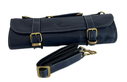 Leather 9 Pocket Knife Roll